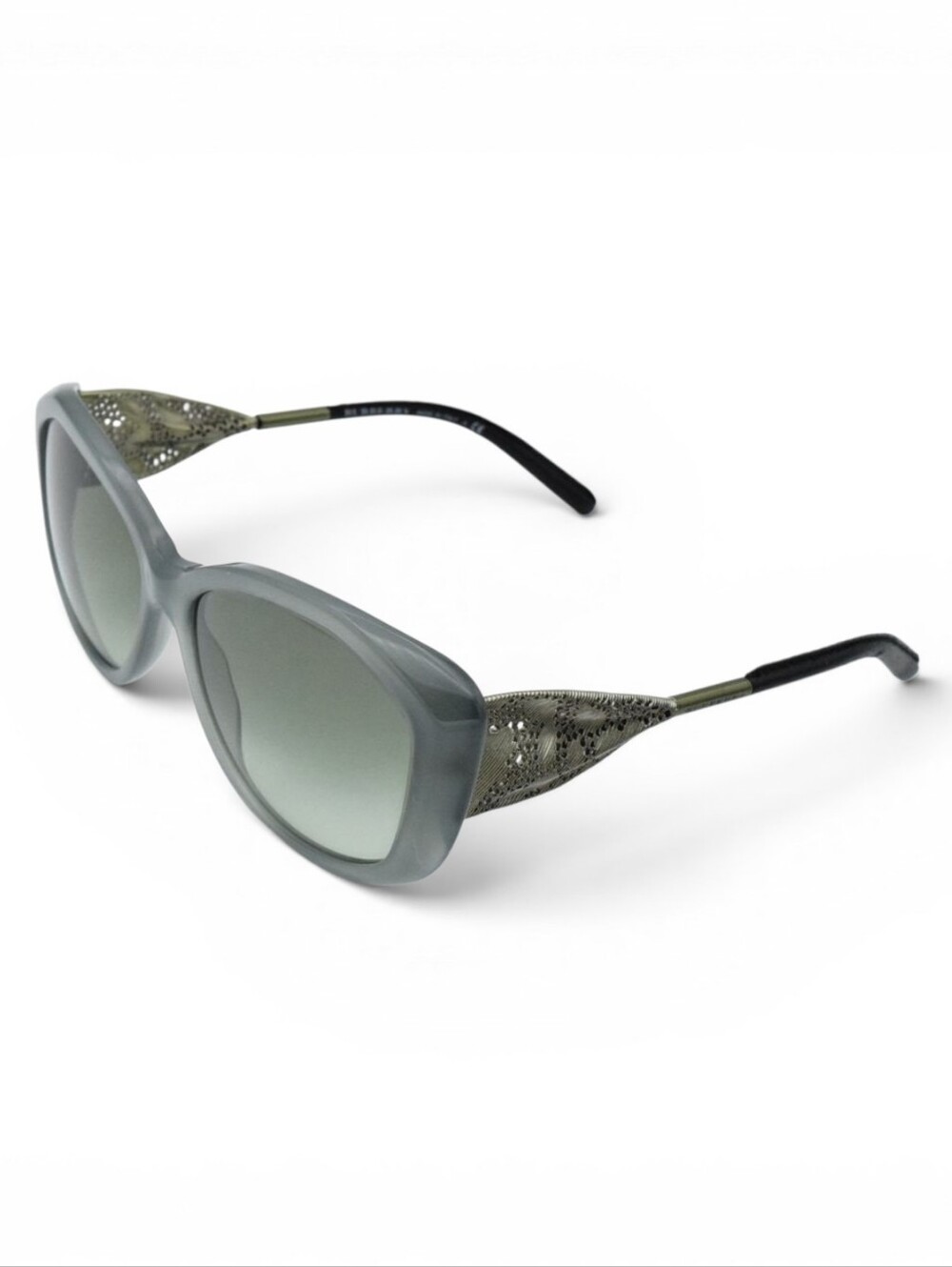 BURBERRY SUNGLASSES B 4208 3571/8E Green Gray Antique Gold